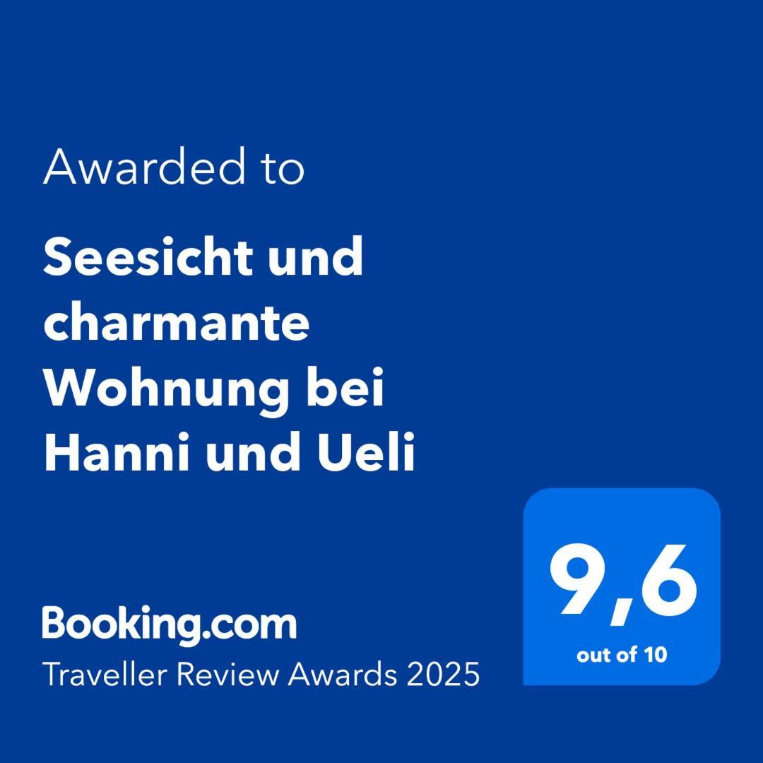 Seesicht Und Charmante Wohnung Bei Hanni Und Ueli Bottighofen Bagian luar foto